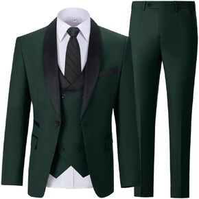Men's Suits Knit Suit Jacket Pant 2 Piece Slim Fit Suit Double Breasted Casual Suits One Button Wedding Prom Tuxedos in Kuwait