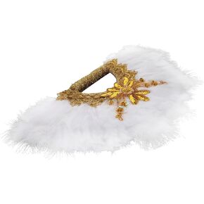 Bridal Plume Fan Elegant Lace Design for Weddings Lightweight Handheld Accessory for Brides and Guests for Bridal Showers and Parties in Saudi Arabia
