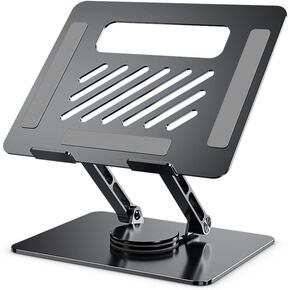 Adjustable Laptop Stand for Desk - Portable Computer Stand with Cooling Function - Stable Laptop Desk Stand for Home Office - Fits Various Laptop Sizes in Saudi Arabia