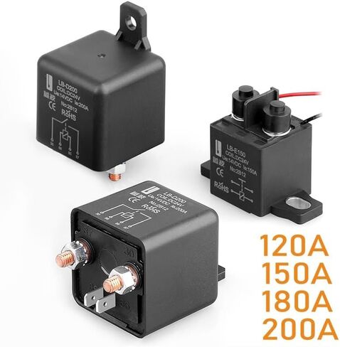 ترحيل سيارات Puryn Lanboo الحالي 120/200A 12V 24V التحكم في تكييف الهواء (LB-D120DC12V120A) in Kuwait