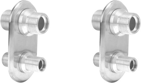 2pcs Premium Air Conditioner Bulkhead Fitting for Classic, Hot Rod and Aluminum, Compatible with OEM SystemsBulkhead Connector Universal Modification Replacement for Hot Rod in Saudi Arabia