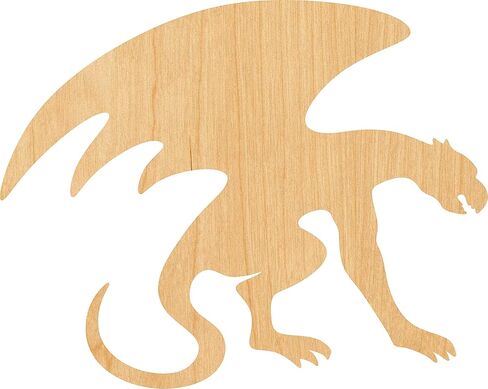 Gargoyle Laser Cut Out Wood Shape Craft Supply - 2 " in Saudi Arabia