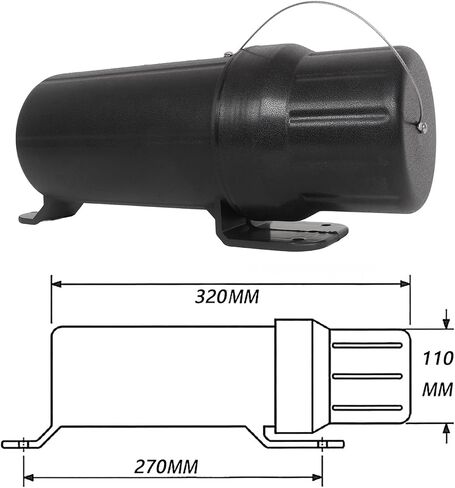 Motorcycle Tool Tube, Manual Canisters for Tools, Fuel Bottle, Documents, Gloves & Accessories – Durable Storage Tube with Mounting Clamps & Tie Wraps (Big) in Saudi Arabia
