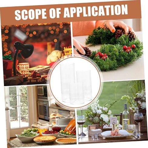 3Pcs Candle Shades Decorative Cylinder Covers for Windproof Protection for Home Decor Weddings Centerpieces in Saudi Arabia