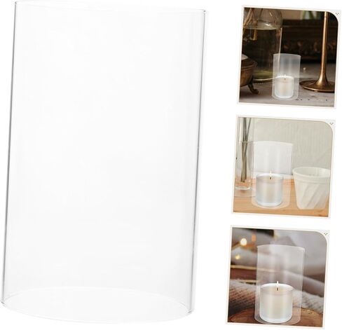 Vosarea 2pcs Closp Candle Holder يغطي حاملي شمعة الدعامة ظلال مقاومة للرياح لديكور الزفاف in Saudi Arabia