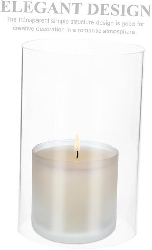 Vosarea 2pcs Closp Candle Holder يغطي حاملي شمعة الدعامة ظلال مقاومة للرياح لديكور الزفاف in Saudi Arabia