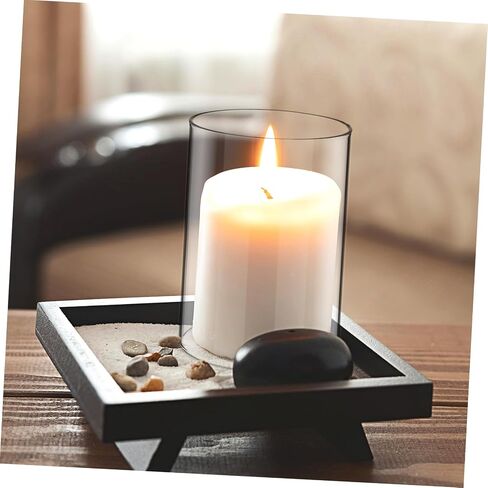 Vaguelly 2pcs Decorative Glass Candleholder Tube Shade Glass Candle Cover Candleholder Open Flame Chimney Tube in Saudi Arabia