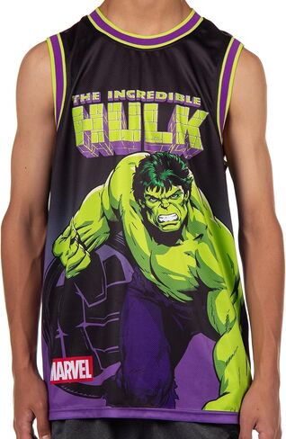 Marvel The Incredible Hulk Basketball Jersey Men's Unleash The Fury Athletic Gym Tank Top in Saudi Arabia