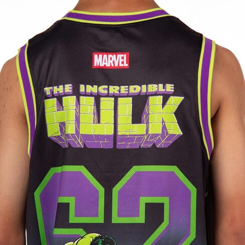 Marvel The Incredible Hulk Basketball Jersey Men's Unleash The Fury Athletic Gym Tank Top in Saudi Arabia