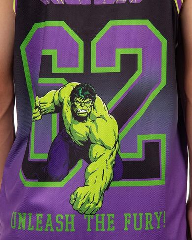 Marvel The Incredible Hulk Basketball Jersey Men's Unleash The Fury Athletic Gym Tank Top in Saudi Arabia