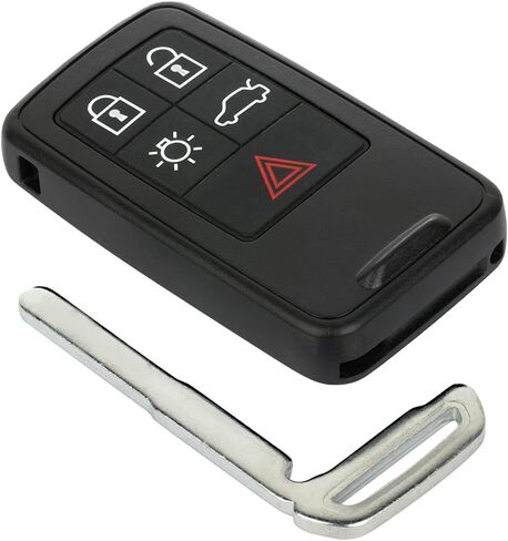 1 Pack 5 buttons Remote Control Car Key Fob 2014-2015 Fit for Cadillac CTS 2.0L,2010-2014 Fit for Cadillac CTS 3.0L KR55WK49264,30659637 in Saudi Arabia