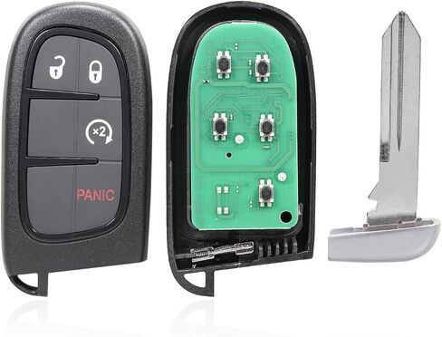 1 Pack 4 buttons Remote Control Car Key Fob 2014-2018 Fit for Jeep Cherokee 2.4L,2014-2018 Fit for Jeep Cherokee 3.2L GQ4-54T in Saudi Arabia