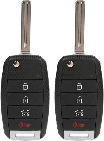 2 Pack 4 Buttons Control Carke Key FOB 2014-2015 FIT for Kia Optima 2.0L ، 2014-2015 FIT for Kia Optima 2.4L NYODD4TX1306-TFL ، 2AOKM-HK1،954302T560 in Saudi Arabia