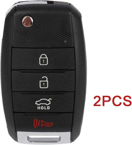 2 Pack 4 Buttons Control Carke Key FOB 2014-2015 FIT for Kia Optima 2.0L ، 2014-2015 FIT for Kia Optima 2.4L NYODD4TX1306-TFL ، 2AOKM-HK1،954302T560 in Saudi Arabia