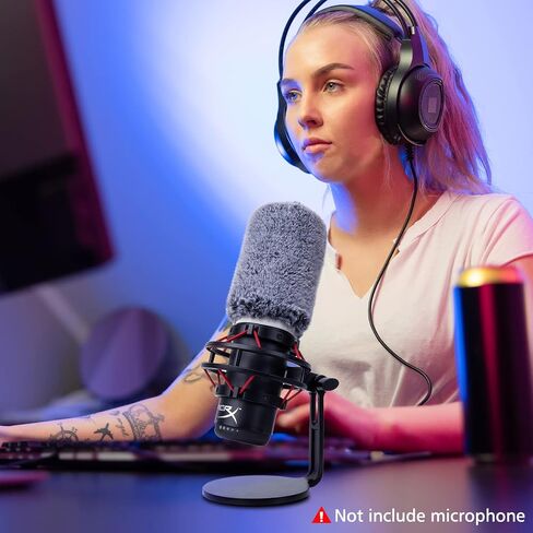 SUNMON RGB Boom Arm - Mic Arm With RGB Light, Adjustable 11 Light Modes, Microphone Boom Arm With Adapter Compatible with Fifine Microphone, Blue Yeti, HyperX QuadCast and Most Gaming Mic in Saudi Arabia