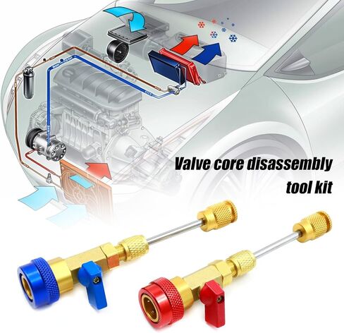 EATAKWARD R134A R1234YF R22 VALVE CORE REALLER TOOL TOOL TOUR in Saudi Arabia
