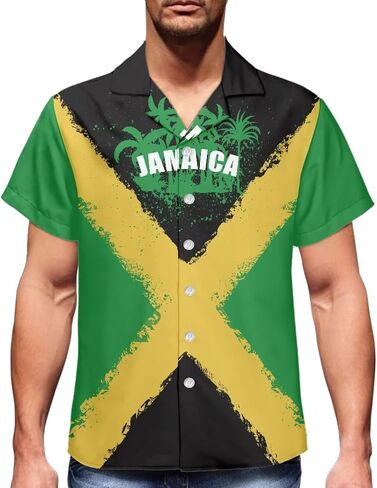 jamaican 2 قطعة مجموعة زوجين من النساء جامايكا العلم قصير الأكمام قميص ضئيل ضئيلة in Kuwait