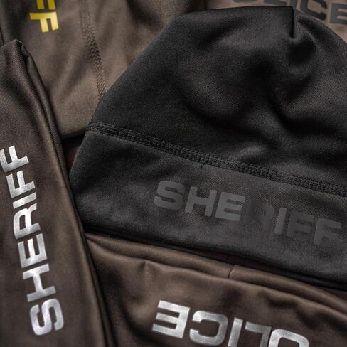 Sheriff Performance Beanie - USA Patriotic Gear - Poly-Spandex Blend for Stretch-Fit Comfort - Unisex Hi-Vis Winter Hat in Saudi Arabia