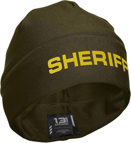 Sheriff Performance Beanie - USA Patriotic Gear - Poly-Spandex Blend for Stretch-Fit Comfort - Unisex Hi-Vis Winter Hat in Saudi Arabia