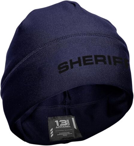 Sheriff Performance Beanie - USA Patriotic Gear - Poly-Spandex Blend for Stretch-Fit Comfort - Unisex Hi-Vis Winter Hat in Saudi Arabia