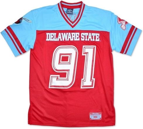 Big Boy Delaware State Hornets S9 Mens Football Jersey [Red]-Id#21778-143-207-0-0 in Saudi Arabia