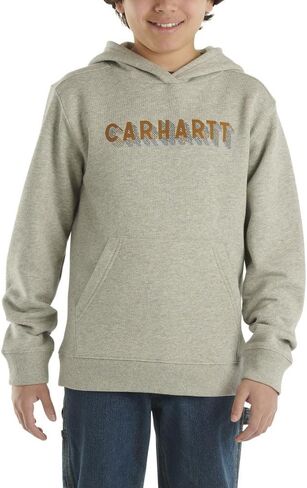 Carhartt Boys' Knit Long Sleeve Hoodneck Sweatshirt in Saudi Arabia