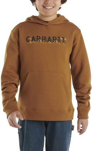 Carhartt Boys' Knit Long Sleeve Hoodneck Sweatshirt in Saudi Arabia