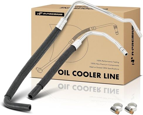 A-Premium Automatic Tommicatic Transmission Cooler Line Assembly متوافق مع Ford F-250 F-350 F-450 F-550 Super Duty ، 2011 2013 2014 2015 2015 in Saudi Arabia