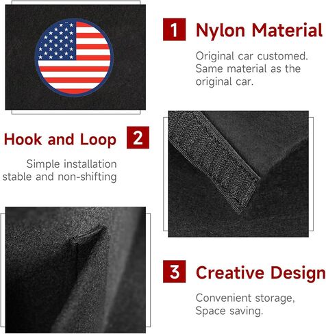 2PCS Rear Trunk Organizer Side Divider Board Compatible with 11th Gen Honda Accord 2023 2024 2025 Interior Accessories in Kuwait