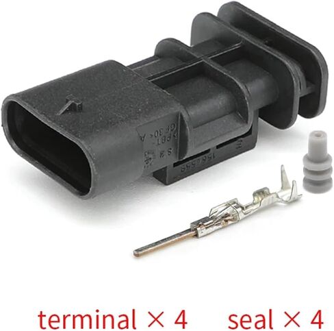 4Pin 1-1718645-1 1-1564559-1 Male Female Automotive Waterproof Connector 1.2mm Cable Connectors Reversing Plug KLOOKY(Female Set) in Saudi Arabia
