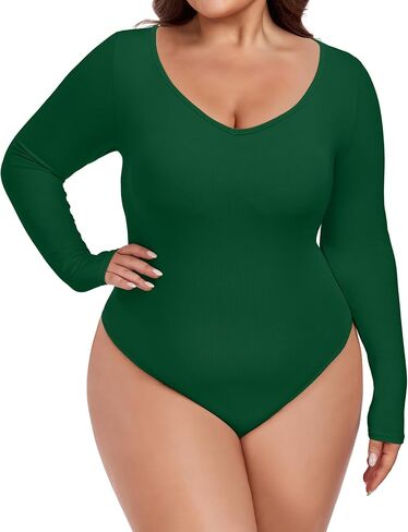 Foreyond plus bodysitits للنساء طويل الأكمام v in Kuwait