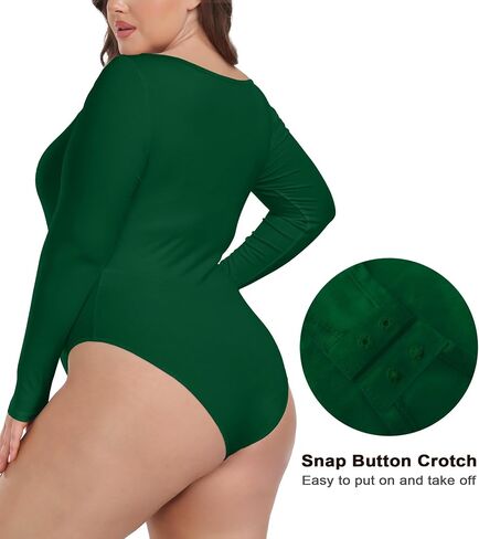 Foreyond plus bodysitits للنساء طويل الأكمام v in Kuwait