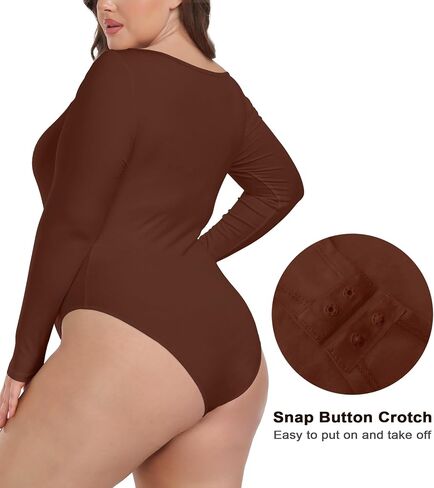 Foreyond plus bodysitits للنساء طويل الأكمام v in Kuwait