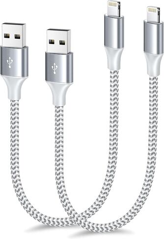 [معتمد من Apple MFi] شاحن iPhone قصير 3 أقدام 3 حزم، كابل USB A إلى Lightning سلك نايلون مجدول 36 بوصة للشحن السريع متوافق مع iPhone 14 13 12 11 Pro/Max/Mini Xs SE2/iPad للسيارة in Saudi Arabia