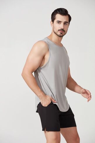 Mens Tank Tops Sleeveless Muscle T Shirts for Men's Fitness,Quick Dry Gym in Saudi Arabia