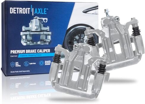 Detroit Axle - Rear Brake Calipers for 2005-2022 Nissan Frontier Xterra Suzuki Equator, Brake Calipers with Bracket Assembly Replacement in Saudi Arabia
