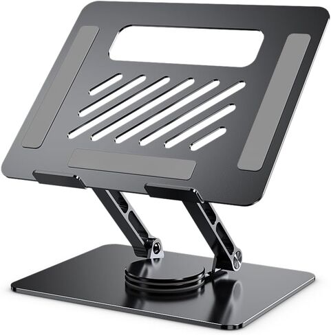 Adjustable Laptop Stand for Desk - Portable Computer Stand with Cooling Function - Stable Laptop Desk Stand for Home Office - Fits Various Laptop Sizes in Saudi Arabia