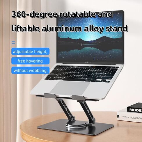 Adjustable Laptop Stand for Desk - Portable Computer Stand with Cooling Function - Stable Laptop Desk Stand for Home Office - Fits Various Laptop Sizes in Saudi Arabia