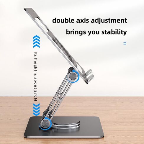 Adjustable Laptop Stand for Desk - Portable Computer Stand with Cooling Function - Stable Laptop Desk Stand for Home Office - Fits Various Laptop Sizes in Saudi Arabia