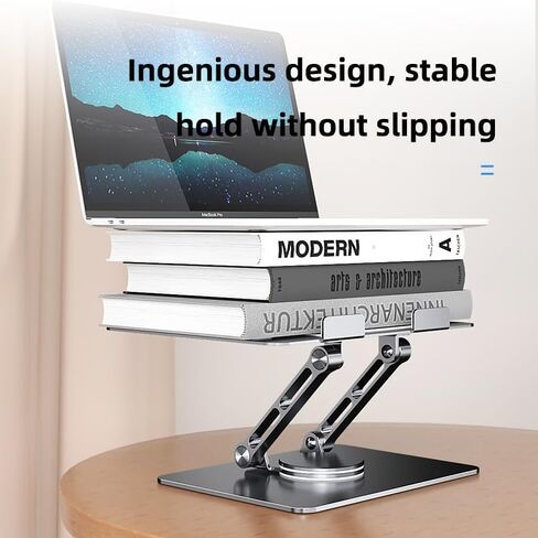Adjustable Laptop Stand for Desk - Portable Computer Stand with Cooling Function - Stable Laptop Desk Stand for Home Office - Fits Various Laptop Sizes in Saudi Arabia