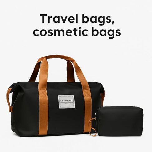 LANGSTON 5 Piece Luggage Set 3 Trolleys Large Medium Small with Travel Bag and Cosmetic Case TSA Lock 360 Spinner Wheels Adjustable Telescopic Handle Lightweight Elegant ABS Hard Shell,Blackbrown in Saudi Arabia