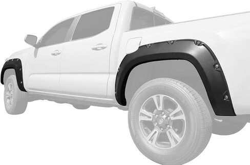 حقن غير لامع مقولبة Fender Flare Black 4 قطع FIT 2016-2022 Toyota Tacoma in Saudi Arabia