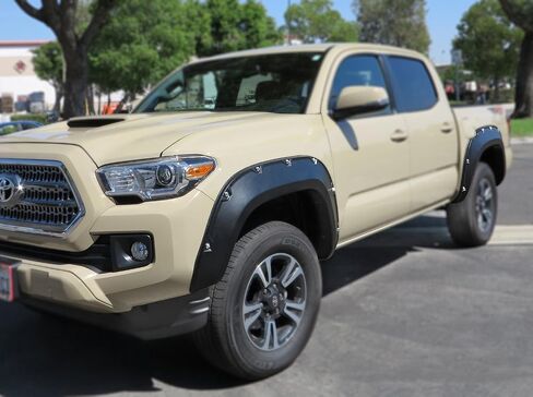 حقن غير لامع مقولبة Fender Flare Black 4 قطع FIT 2016-2022 Toyota Tacoma in Saudi Arabia