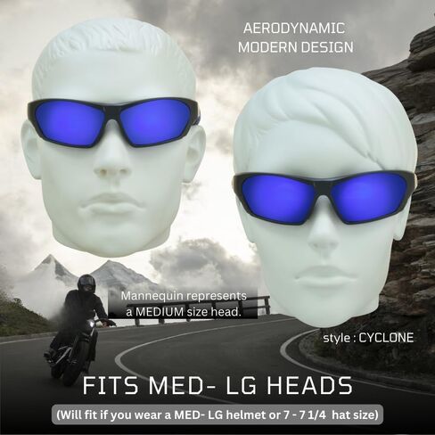 Bikershades Motorcycle Glasses for Men Women Windproof Biker Goggles Foam Cushion in Saudi Arabia