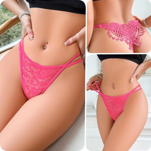 G-string thongs للنساء مثير الدانتيل صفيق سراويل داخلية ملابس داخلية Lingerie Tangas Low Rise Broks t مرة أخرى in Kuwait