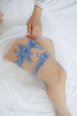 Garters for Bride Women, Wedding Bridal Garters Set for Bride with Stretchy Band, Bridal Thigh Garter Belt in Saudi Arabia