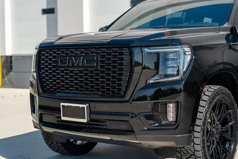 KIT OEM 2019-2025 استبدال Emblem Front و Tailgate لعام 2019+ Sierra 1500 AT4 Denali 2500HD 3500HD BACS ، 2023-25 ​​Canyon 86539816 (مزيج من Black Matte & Gloss) in Kuwait