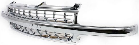 Garage-Pro Grille Grille Assembly for 1999-2002 Chevrolet Silverado 1500 ، 2001 Chevrolet Silverado 2500 ، Chrome Shell Insert ، Chevy Silverado 1500 Accessories in Saudi Arabia