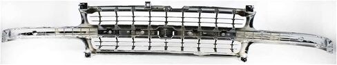 Garage-Pro Grille Grille Assembly for 1999-2002 Chevrolet Silverado 1500 ، 2001 Chevrolet Silverado 2500 ، Chrome Shell Insert ، Chevy Silverado 1500 Accessories in Saudi Arabia