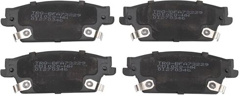 TRQ Front and Rear Brake Pad Set Ceramic Hardware Compatible with 2004-2009 Cadillac SRX in Saudi Arabia